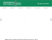 Tablet Screenshot of newyorkcityspine.com